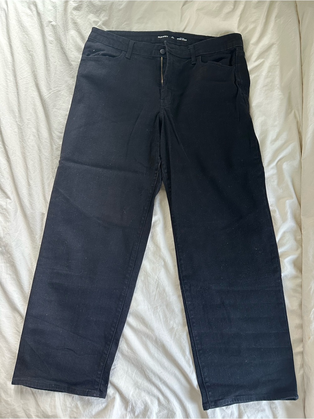 Old Navy Black Straight-Leg Jeans